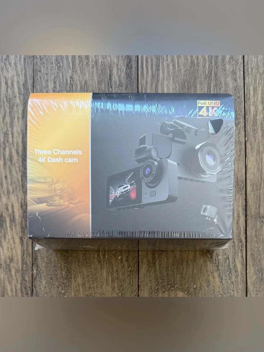 4K Three-Channel Dash Cam (Black)